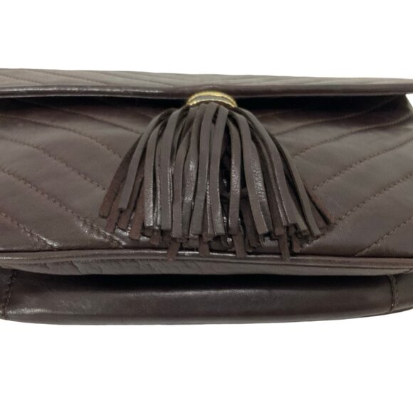 Siso Italy Brown Leather Handbag with Tassel Very soft leather - Picture 3 of 11